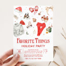 Search for favorite things christmas invitations Festive
