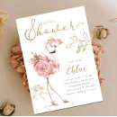 Search for pink flamingo baby shower invitations Modern