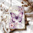 Search for a little butterfly is on the way baby shower invitations Whimsical