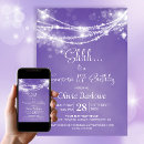Search for purple 18th birthday invitations Elegant
