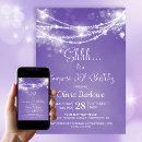 Search for purple 90th birthday invitations Milestone