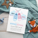 Search for funny gender reveal invitations Pink or blue
