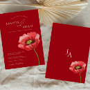 Search for poppy wedding invitations Wildflower