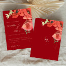 Search for crimson red wedding invitations Elegant
