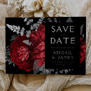 Search for black red silver wedding invitations Vintage