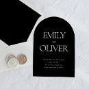 Search for black acrylic wedding invitations Minimalist