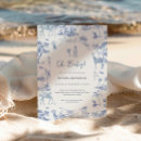 Search for blue toile invitations Zebra