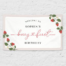 Search for berry first birthday banners Party
