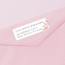 Search for floral return address labels Botanical