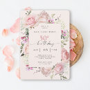 Search for for her 50th birthday invitations Floral