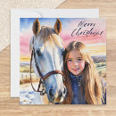 Search for horse christmas cards Girl