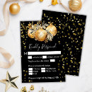 Search for christmas rsvp cards Gold