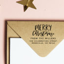 Search for return address christmas rubber stamps Script