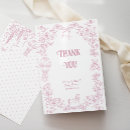 Search for french thank you cards Pink bow