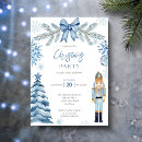 Search for blue christmas invitations Nutcracker