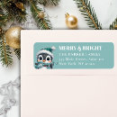 Search for penguin return address labels Watercolor