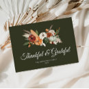 Search for thankful grateful blessed cards Rustic script lettering