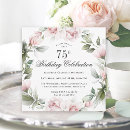 Search for 75th birthday invitations Watercolor