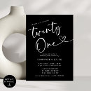 Search for 21st birthday invitations Elegant