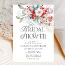 Search for holiday bridal shower invitations Elegant calligraphy script