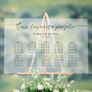 Search for ten table wedding seating charts Black and white