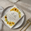 Search for sunflower rehearsal dinner invitations Watercolor floral