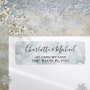 Search for snowflake return address labels Winter wonderland