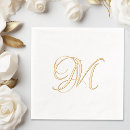Search for monogrammed monogram initial letter napkins Simple