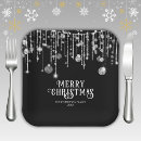 Search for black and white christmas plates Fun