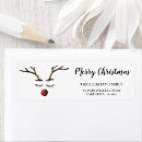 Search for winter return address labels Cute