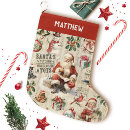 Search for vintage santa christmas stockings Victorian