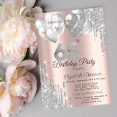 Search for surprise 65th birthday invitations Glitter