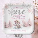 Search for 1st birthday paper plates Snowflake