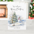 Search for snowman christmas cards Winter scene