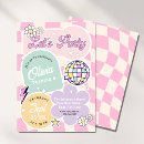 Search for retro birthday invitations Pink