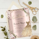 Search for pink gold quinceanera invitations Flowers