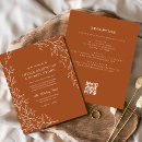 Search for burnt orange wedding invitations Elegant