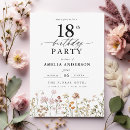 Search for floral 18th birthday invitations Modern