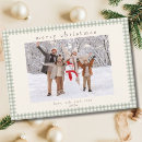 Search for green plaid christmas cards Check