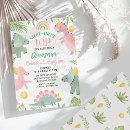 Search for pink dinosaur invitations Cute