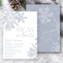 Search for winter bridal shower invitations Snow in love