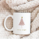 Search for pink christmas tree mugs Merry and bright