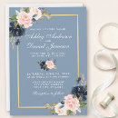 Search for dusty blue and blush wedding invitations Watercolor pink blush floral