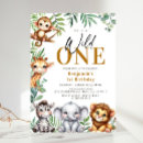 Search for jungle 1st birthday invitations Boy