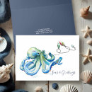 Search for octopus christmas cards Watercolor