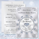 Search for silver 75th birthday invitations Diamond