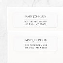 Search for clear return address labels Typography