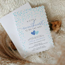 Search for blue baby shower invitations Hearts