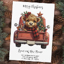 Search for funny vintage christmas cards Vintage red truck