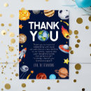 Search for space thank you cards Boy